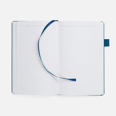 Ежедневник White Shall, недатированный, бело-синий