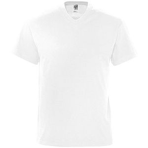 Футболка мужская с V-образным вырезом Victory 150, белая под нанесение