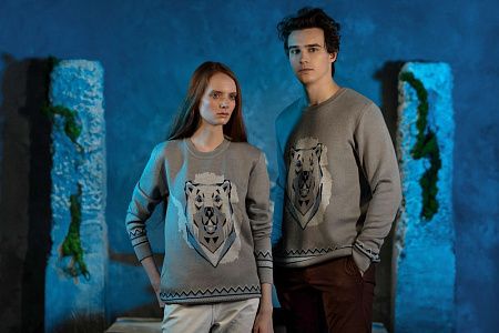 Джемпер Totem Bear, серый, размер L