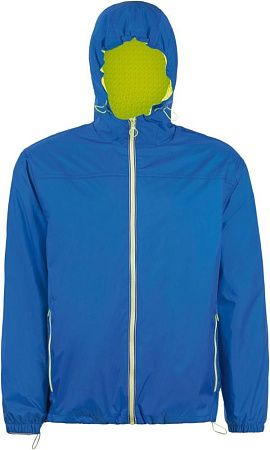 Ветровка Skate, ярко-синяя с неоново-желтым, размер XS