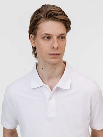 Рубашка поло унисекс Pacific, белая, размер 4XL