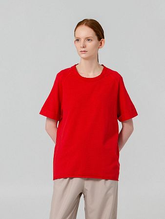 Футболка унисекс Vozduh 1.0, красная, размер S