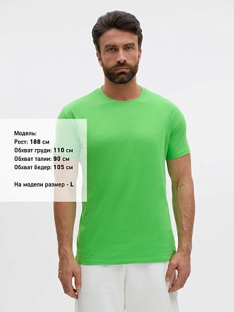 Футболка унисекс Regent 150, зеленый лайм, размер XXL