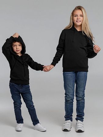 Худи детское Kirenga Kids 2.0, черное, размер 8 лет (118-128 см)
