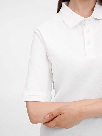 Рубашка поло унисекс Upswing, белая, размер 3XL