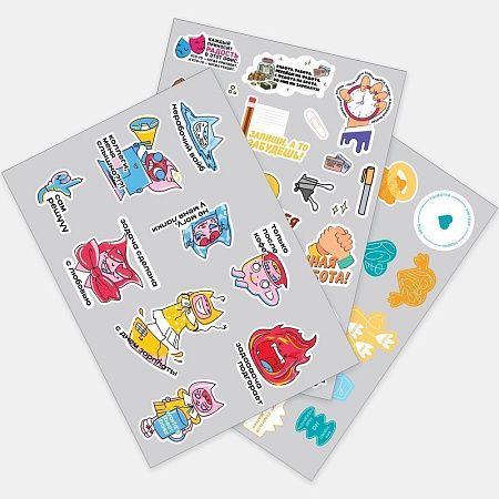 Наклейки ПВХ Sticker Pack на заказ, L