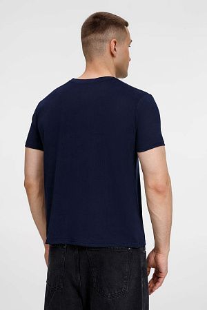 Футболка унисекс Senti, темно-синяя, размер XL