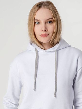 Толстовка с капюшоном Unit Kirenga Heavy, белая, размер XS