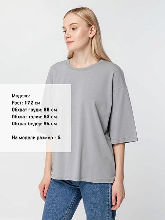 Футболка унисекс оверсайз Street Vibes, серая, размер XS/S