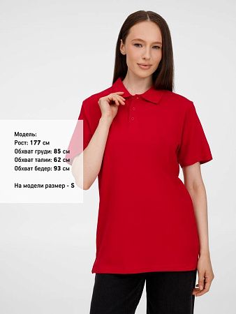 Рубашка поло унисекс Tervise, красная, размер XL