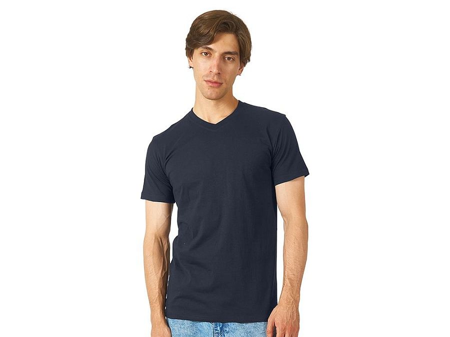 Футболка "Heavy Super Club" мужская с V-образным вырезом под нанесение