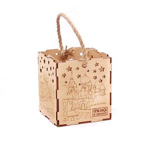 Подсвечник "Звезда", фанера