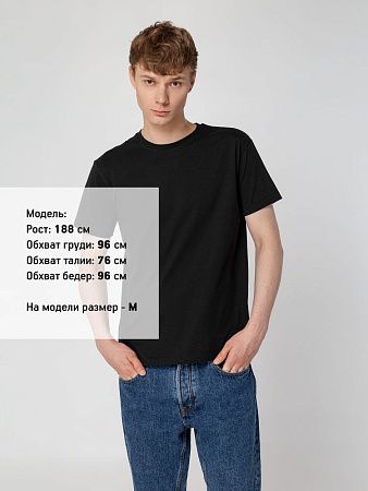 Футболка унисекс T-Bolka 160, черная, размер XXL