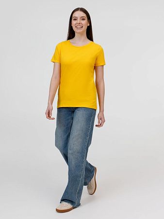 Футболка женская E190 желтая, размер XL