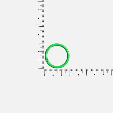 Карабин-кольцо Claus, L, зеленый неон