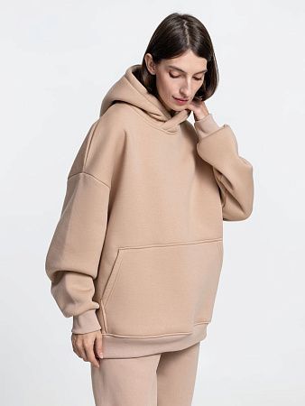 Худи Kulonga Oversize, бежевое (песочное), размер XL/2XL