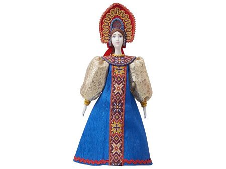 Подарочный набор: кукла фарфоровая, чай "Малина с мятой"