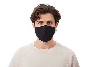 Маска для лица многоразовая из хлопка, анатомической формы без шва