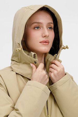 Куртка-парка унисекс Sfera, бежевая, размер S