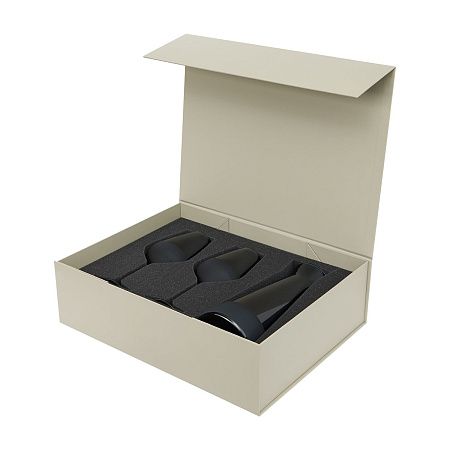 Подарочный набор декантер + 2 бокала для вина Sapphire в серой коробке